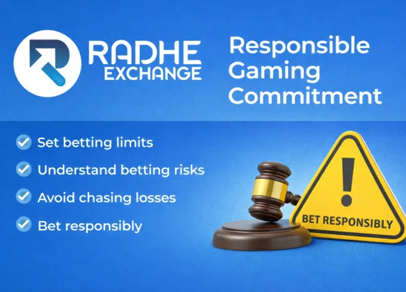 Radhe Exchange responsible gaming commitment